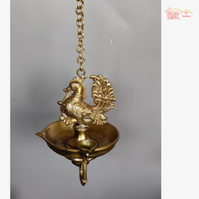 Brass Standing Hamsha Hanging Lamp