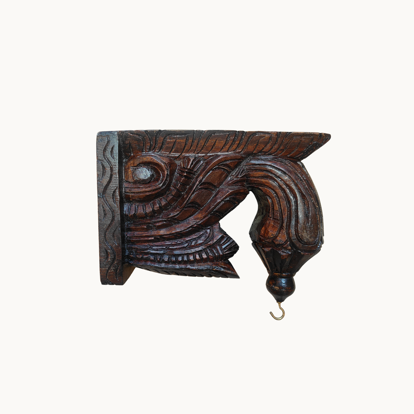 7″ Wooden Wall Bracket – Handcrafted Decorative Shelf
