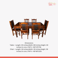 Wooden Dining set with chairs for home