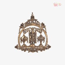 Brass Balaji Idol With Shankh Chakra Wall Hanging