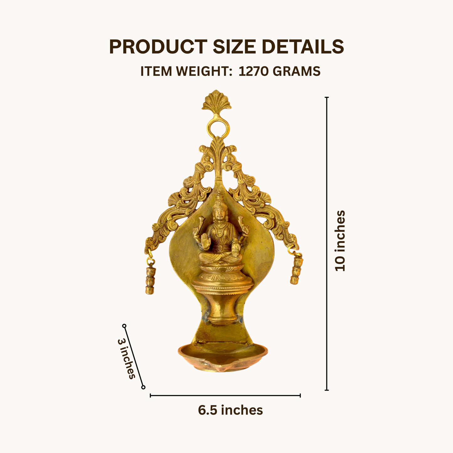 Thar Arts And Furniture - Wall hanging laxmi deepam