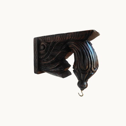 7″ Wooden Wall Bracket – Handcrafted Decorative Shelf