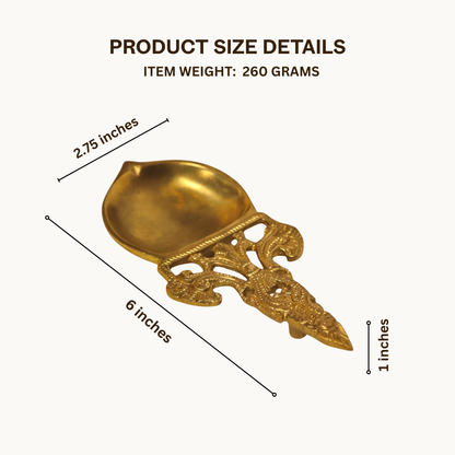 Thar Arts And Furniture - Brass Aarti Spoon