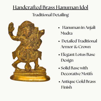 Thar Arts And Furniture - Brass Veer Hanuman Statues