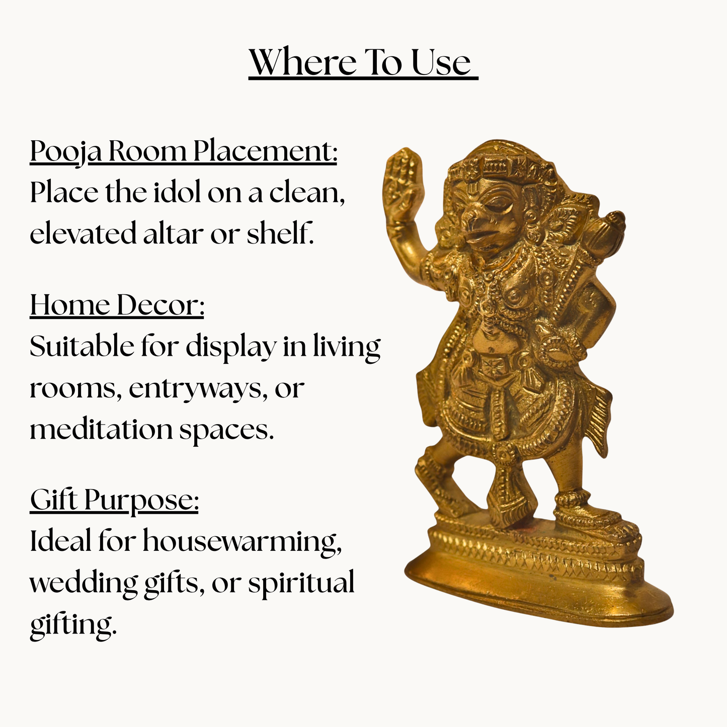 Thar Arts And Furniture - Brass Veer Hanuman Statues
