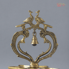 Brass Peacock Lamp (Annam Lamp) With Bell