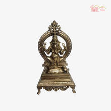 Bronze God Yellow Colour Ganesha Prabhawali