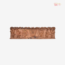 Wooden Chakra, Tilak & Conch with Garuda and Hanuman Panel