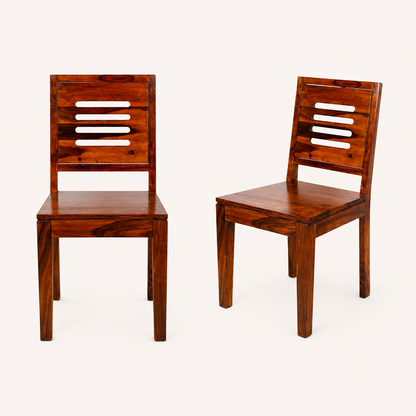 Solid Sheesham Wood Dining Table Set – 4 Seater | Minimalist Modern Design