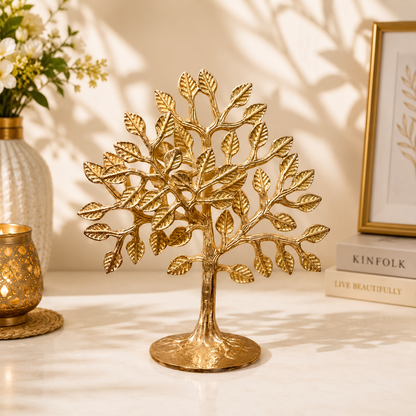 Handcrafted Brass Tree of Life Sculpture | Premium Brass Home Decor