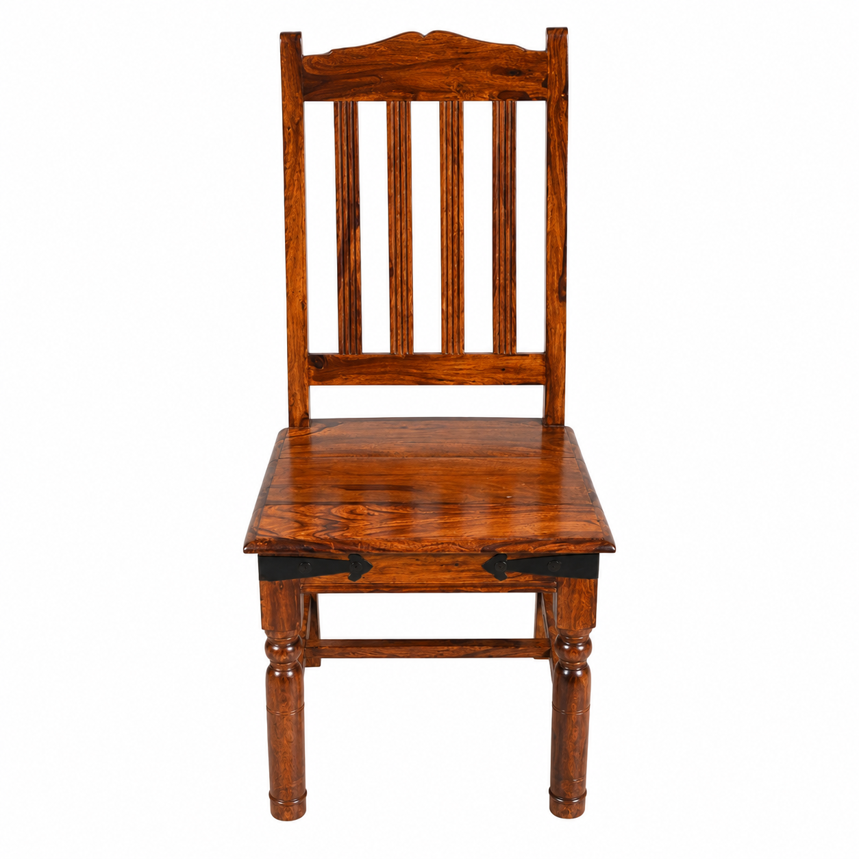 Solid Sheesham Wood Dining Table Set – 6 Seater | Traditional Chair Design