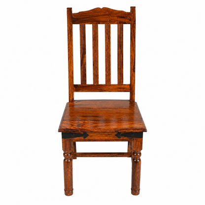 Solid Sheesham Wood Dining Table Set – 6 Seater | Traditional Chair Design