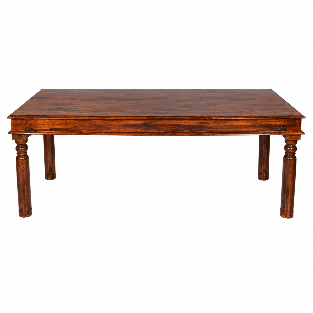 Solid Sheesham Wood Dining Table Set – 6 Seater | Traditional Chair Design
