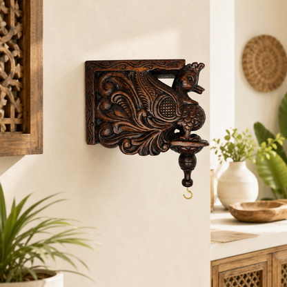 9″ Wooden Corner Bracket – Handcrafted Decorative Shelf