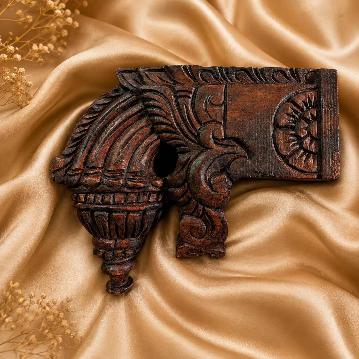 7″ Special Wooden Wall Bracket – Handcrafted Decorative Shelf