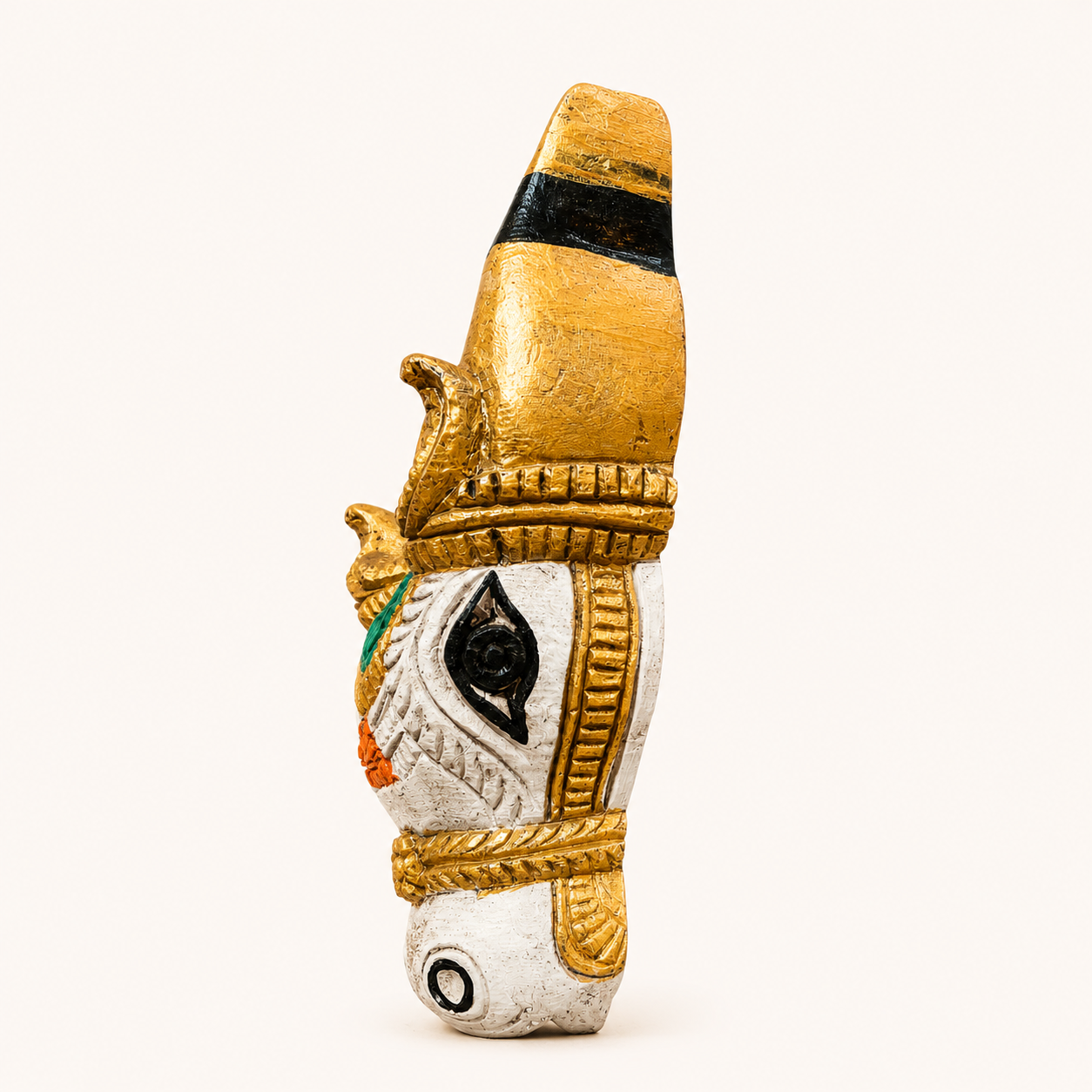 Neel Nandi Mukha Mask – Handcrafted Tribal Guardian Wall Art