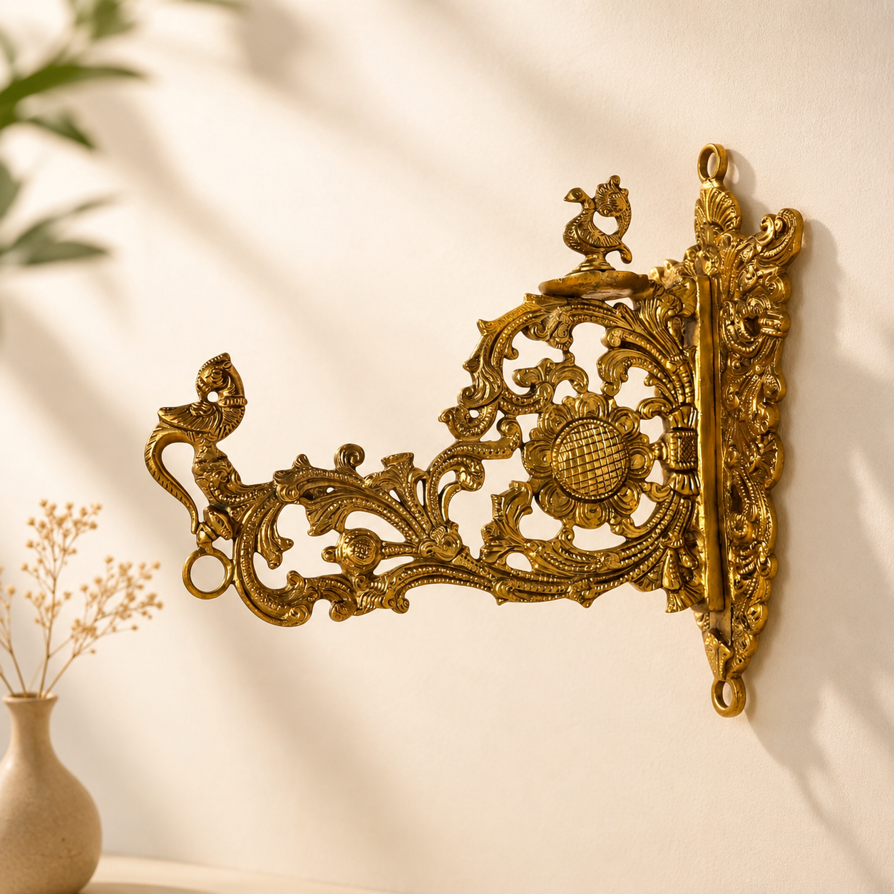 Brass Wall Hanging Figure – Decorative Wall Bracket