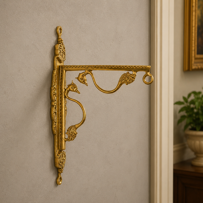 Brass Wall Bracket – Decorative Brass Support & Shelf Holder