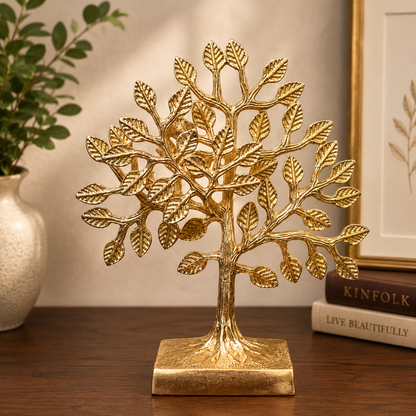 Handcrafted Brass Tree of Life Showpiece | Premium Brass Home Decor