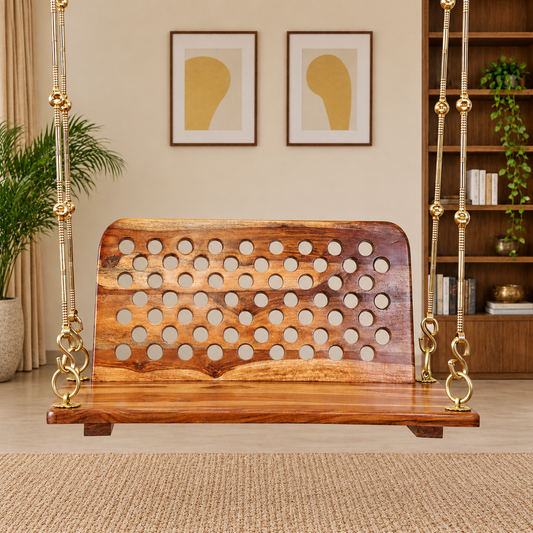 Sheesham Wood Swing with Back Rest