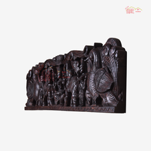 Wooden Gaja Lakshmi Wall Panel