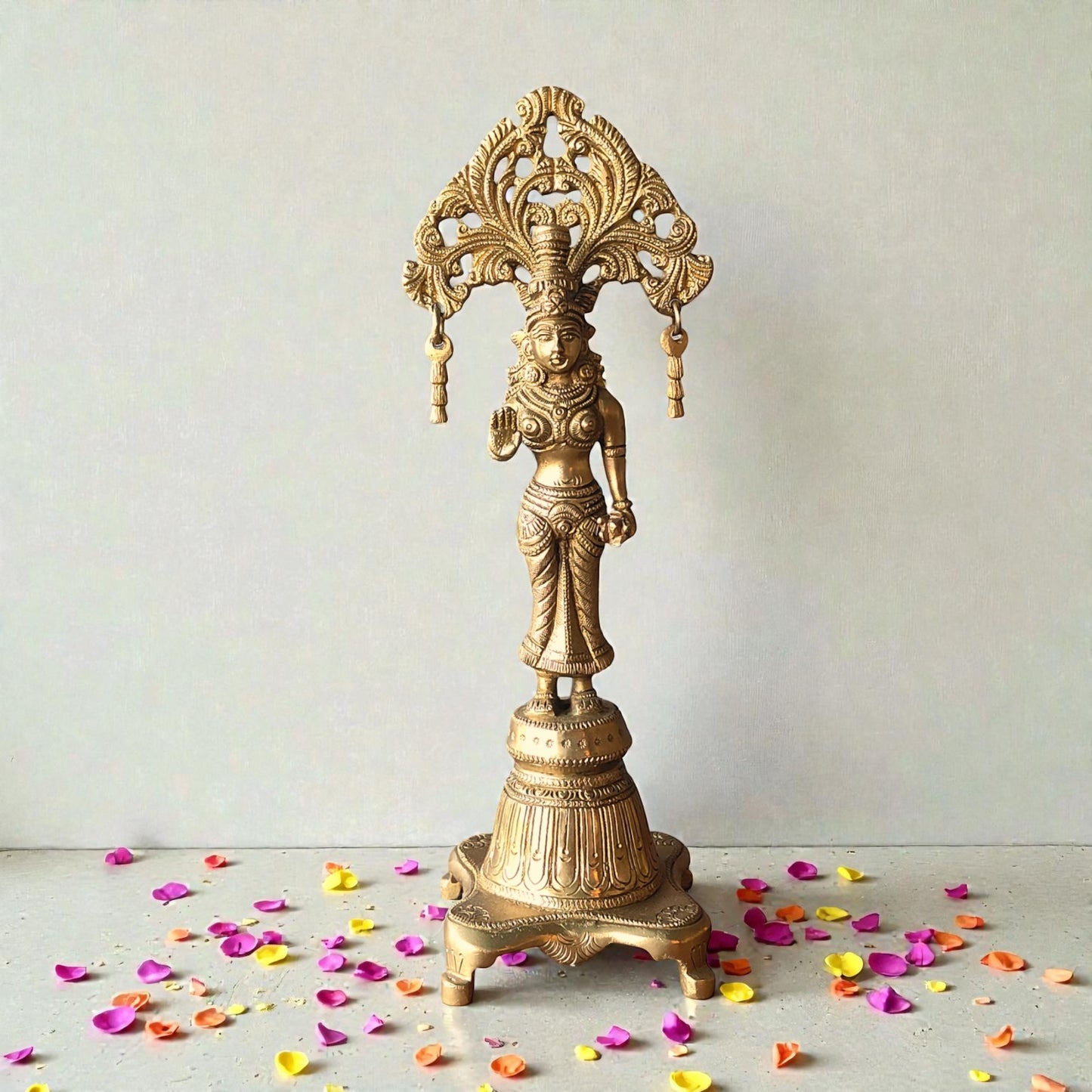 Brass Radha Statue - Elegant Radha Rani Idol | Thar Arts & Furniture