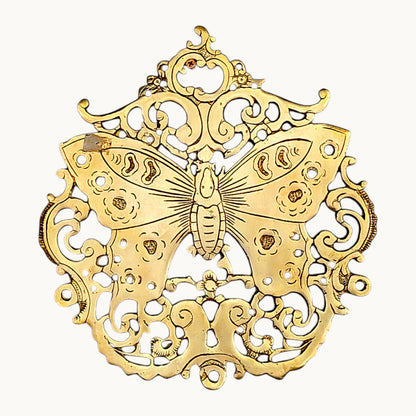 Thar Arts And Furniture - Brass Butterfly Wall Panel Set of Three