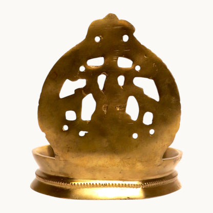 Thar Arts And Furniture - Brass Gaja Lakshmi Diya