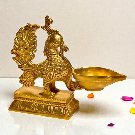 Brass Diya – Traditional Oil Lamp for Pooja & Home Temple | Thar Arts & Furniture