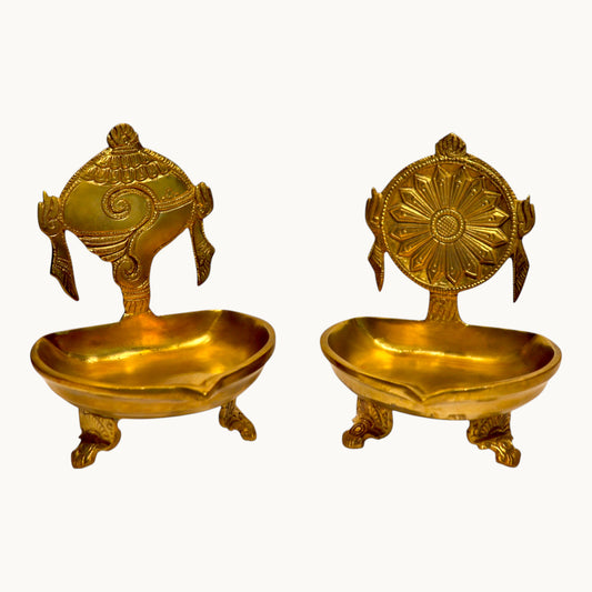 Thar Arts And Furniture - Brass Chakra Lamp