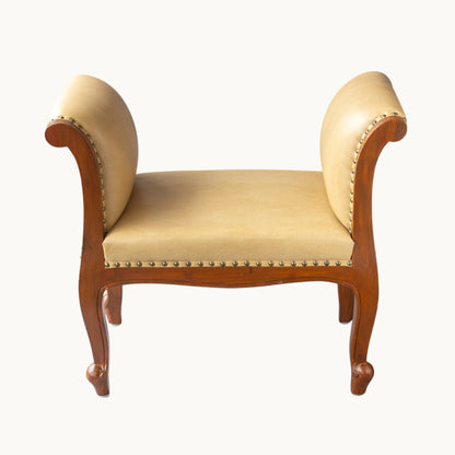 Thar Arts And Furniture - Teakwood Rectangular Shaped Carved Wooden Bench