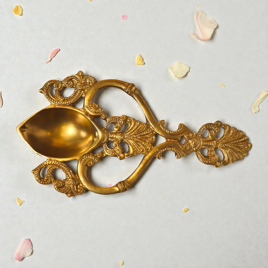Brass Aarti Spoon – Traditional Pooja Accessory | Thar Arts & Furniture