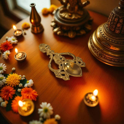 Thar Arts And Furniture - Brass Aarti Spoon