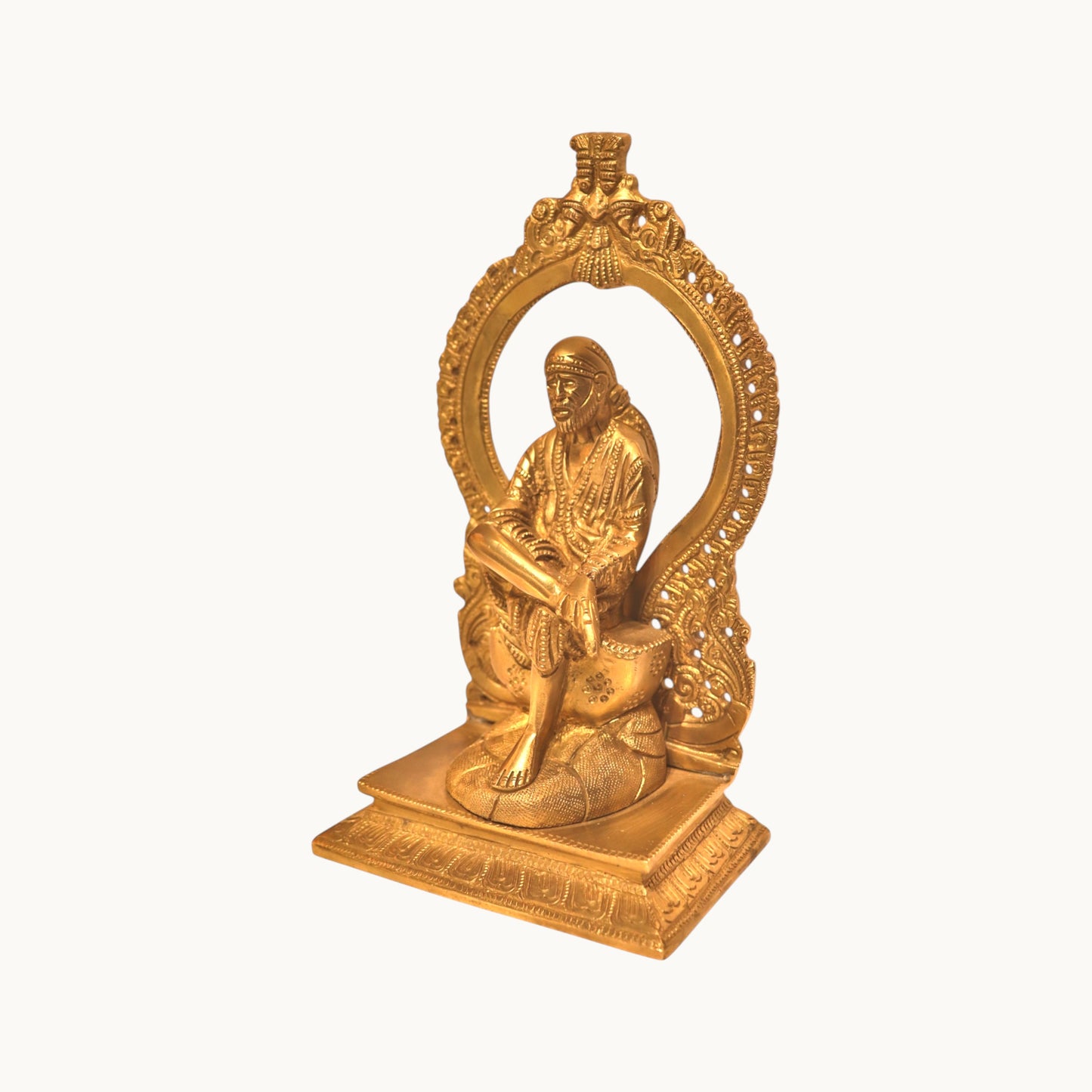 Thar Arts And Furniture - Brass Saibaba Statue