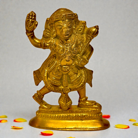 Brass Veer Hanuman Statue – Courage & Strength Idol | Thar Arts & Furniture