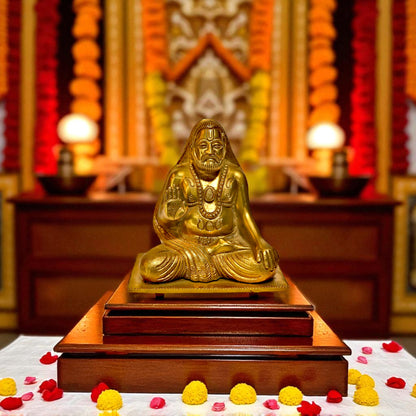 Thar Arts And Furniture - Bronze Raghvendra Statue
