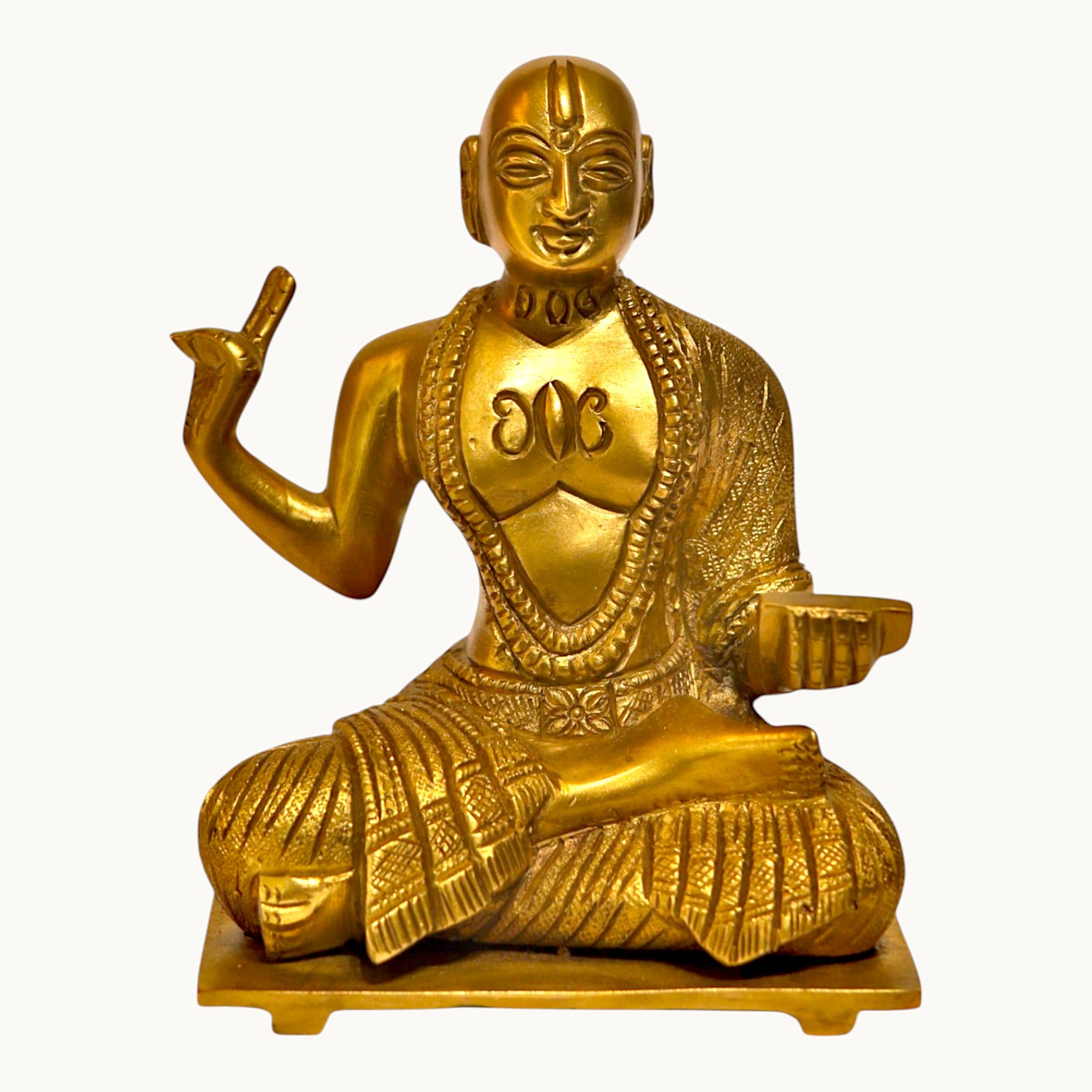 Thar Arts And Furniture - Madhvacharya Brass Idol