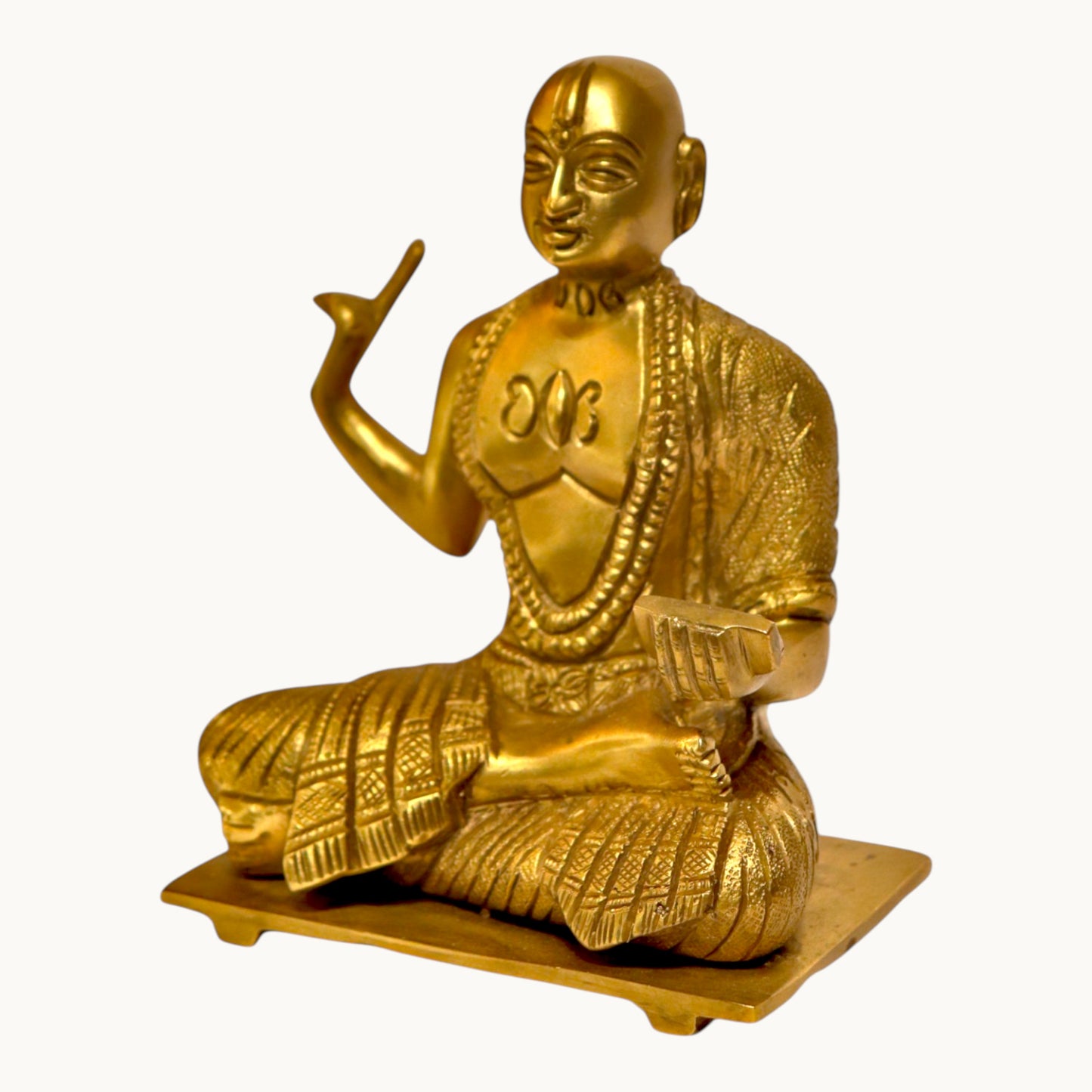 Thar Arts And Furniture - Madhvacharya Brass Idol