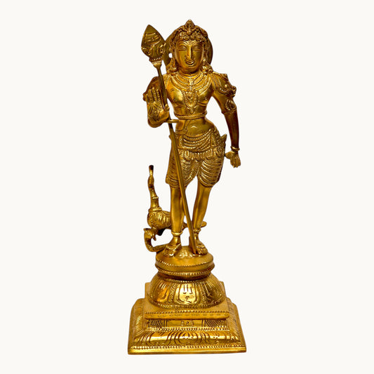 Thar Arts and Furniture- Brass Murgan / Kartikey Brass Idol