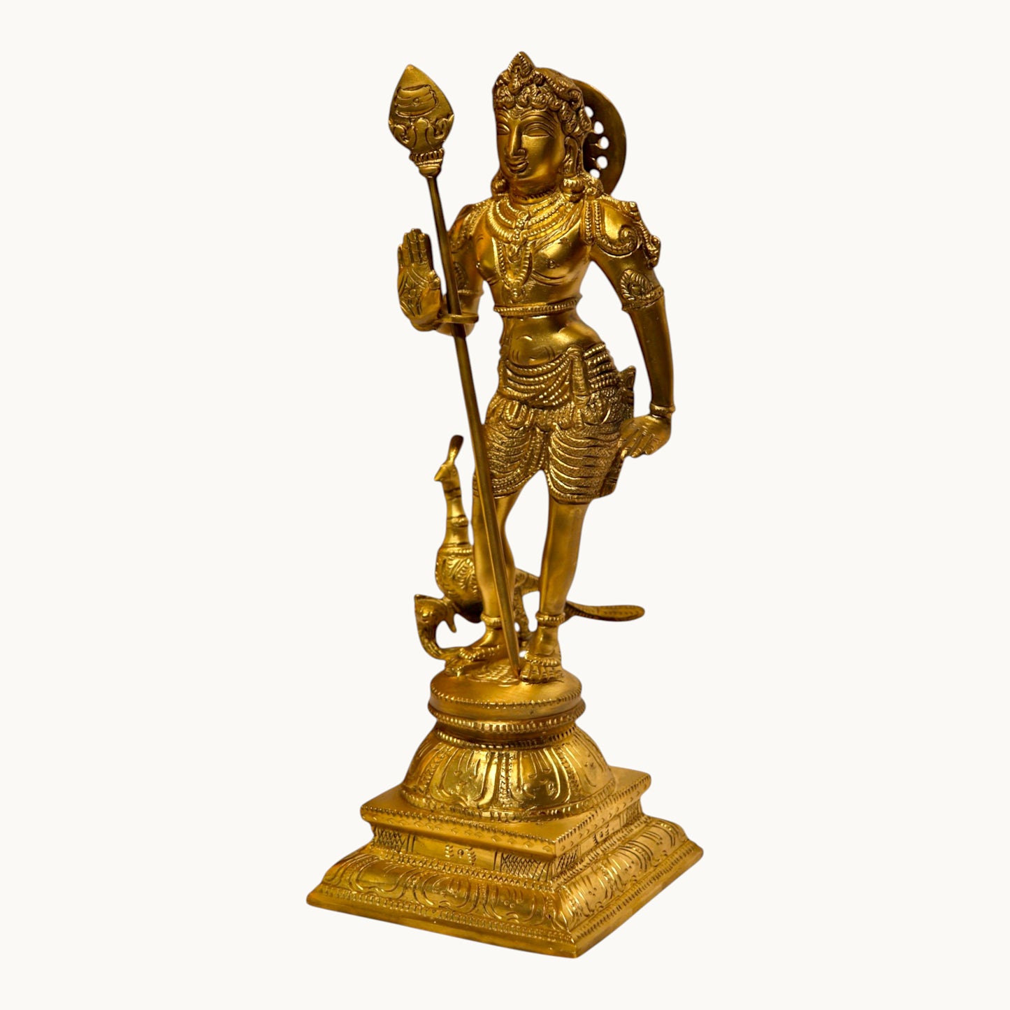 Thar Arts and Furniture- Brass Murgan / Kartikey Brass Idol