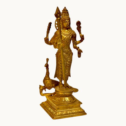 Thar Arts And Furniture - Brass Murgan Idols