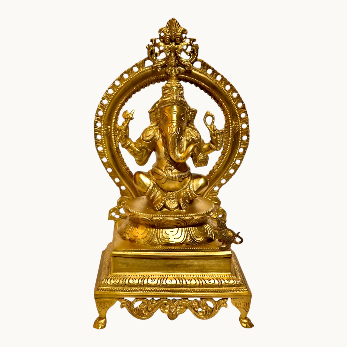 Thar Arts And Furniture - Brass Ganesha with Arch