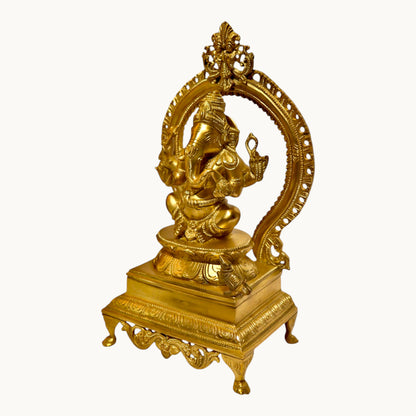 Thar Arts And Furniture - Brass Ganesha with Arch