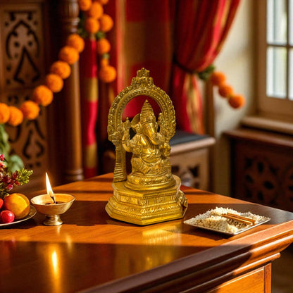 Thar Arts and furniture- Ganesha with Prabhawali idol