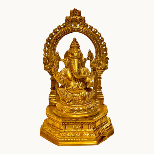Thar Arts and furniture- Ganesha with Prabhawali idol