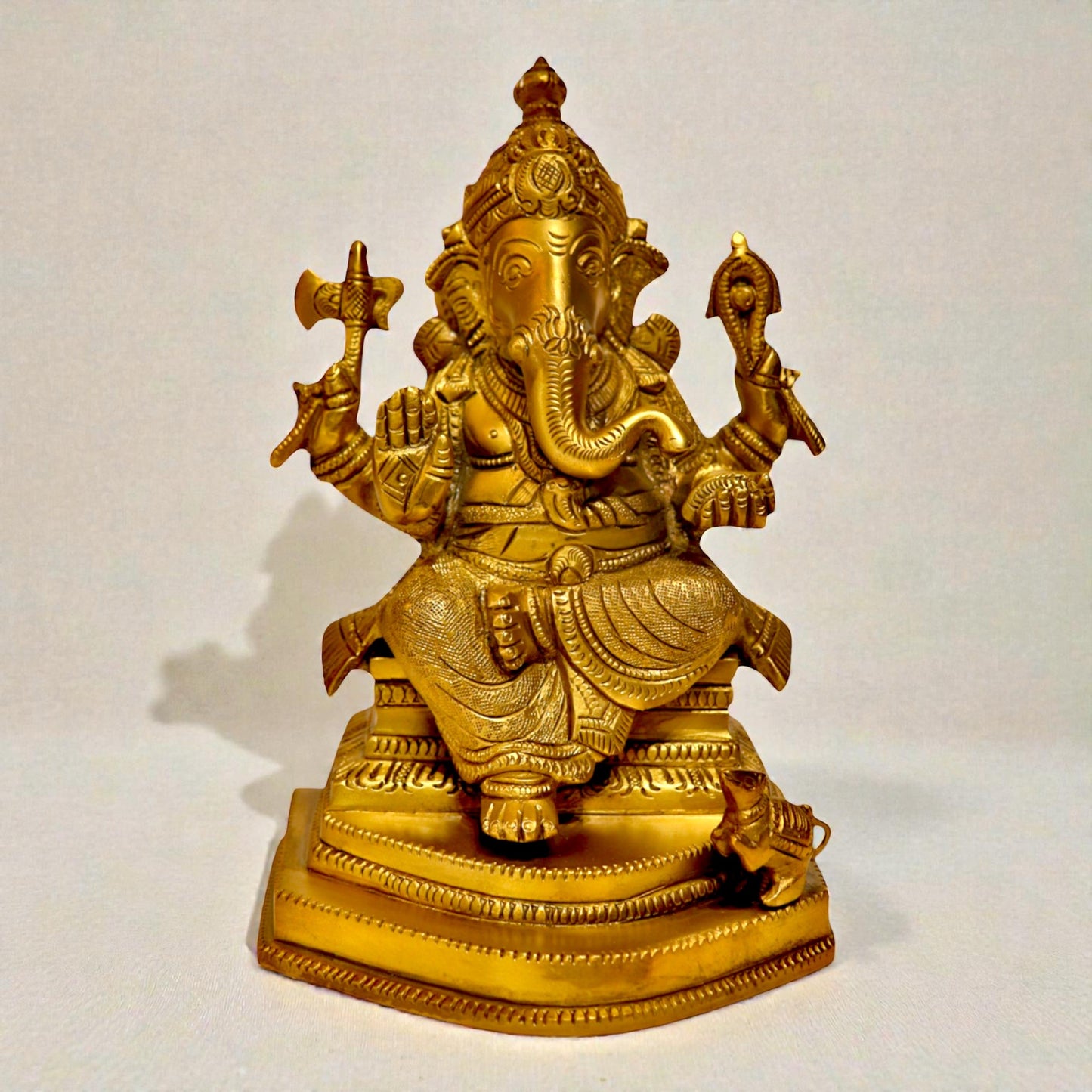 Brass Ganesha Statue – Lord Ganesha Idol | Thar Arts & Furniture