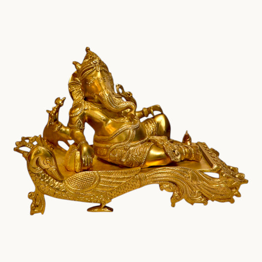 Thar Arts And Furniture - Brass Deewan Ganesha