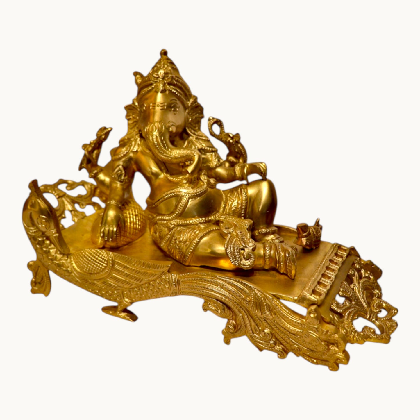 Thar Arts And Furniture - Brass Deewan Ganesha