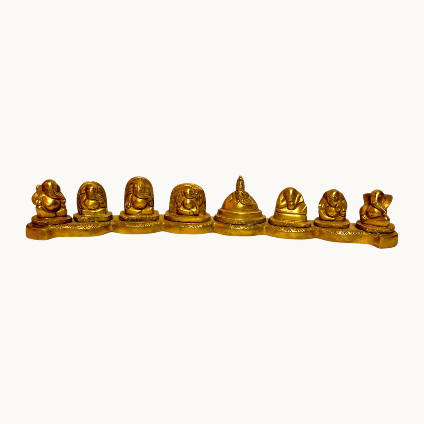 Thar Arts And Furniture - Brass Ashata Ganehsa Idols