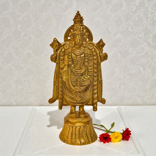 Brass Lord Venkateshwara Statue – Tirupati Balaji Idol | Thar Arts & Furniture